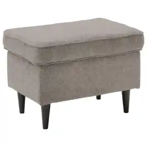 Carryhome Hocker, Sand, Textil, Buche, massiv, rechteckig, 63x43x42 cm, Made in EU, Wohnzimmer, Hocker, Sitzhocker