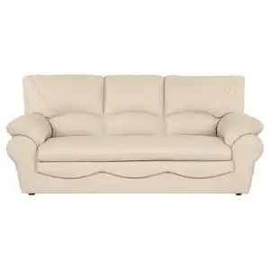 Livetastic 3-Sitzer-Sofa, Beige, Leder, Echtleder, Rindleder, 205x92x85 cm, Made in EU, Lederauswahl, Rücken echt, Wohnzimmer, Sofas & Couches, Sofas, 3-Sitzer Sofas