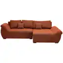 Bild 1 von Xora Ecksofa, Rost, Textil, 3-Sitzer, Füllung: Schaumstoffflocken,Silikon, Schaumstoffflocken,Silikon, Schaumstoffflocken, Ottomane rechts, L-Form, 278x175 cm, Made in EU, Wohnzimmer, Sofas & Couche