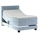 Bild 1 von Esposa Boxspringbett, Hellblau, Textil, Kiefer, vollmassiv, H3, 7,7-Zonen, Höhe ca. 18 cm, 120x200 cm, gepolstertes Kopfteil, Stoffauswahl, Schlafzimmer, Betten, Boxspringbetten