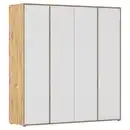 Bild 1 von Rauch Möbel Drehtürenschrank, Weiß, Eiche Artisan, Holzwerkstoff, 7 Fächer, 187x194x53 cm, Blauer Engel, Goldenes M, Made in Germany, Schlafzimmer, Kleiderschränke, Drehtürenschränke