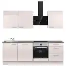 Bild 1 von Nobilia Küchenleerblock Flash, Schiefer, Hellgrau, Metall, 3 Schublade(n) Schubladen, nur wie online abgebildet bestellbar, 240 cm, Blauer Engel, Pefc, Goldenes M, Made in Germany, DGM-Klimapakt, se