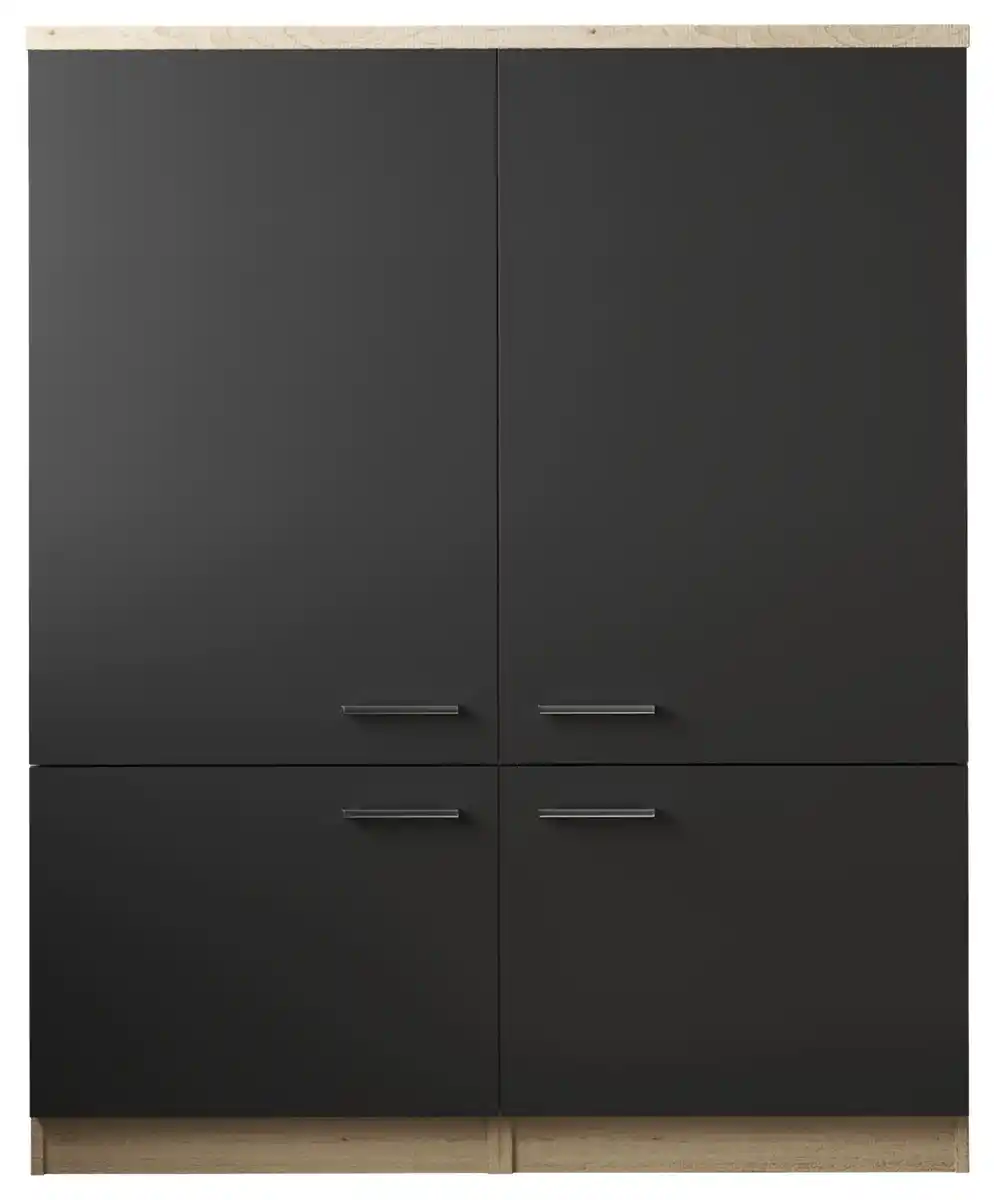 Bild 1 von Mehrzweckschrank Merle Schwarz/Eichefarben, Schwarz, Eichefarben