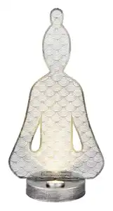 Solarleuchte Metall Antik Silberfarben max. 0,06 W, Schwarz, Transparent