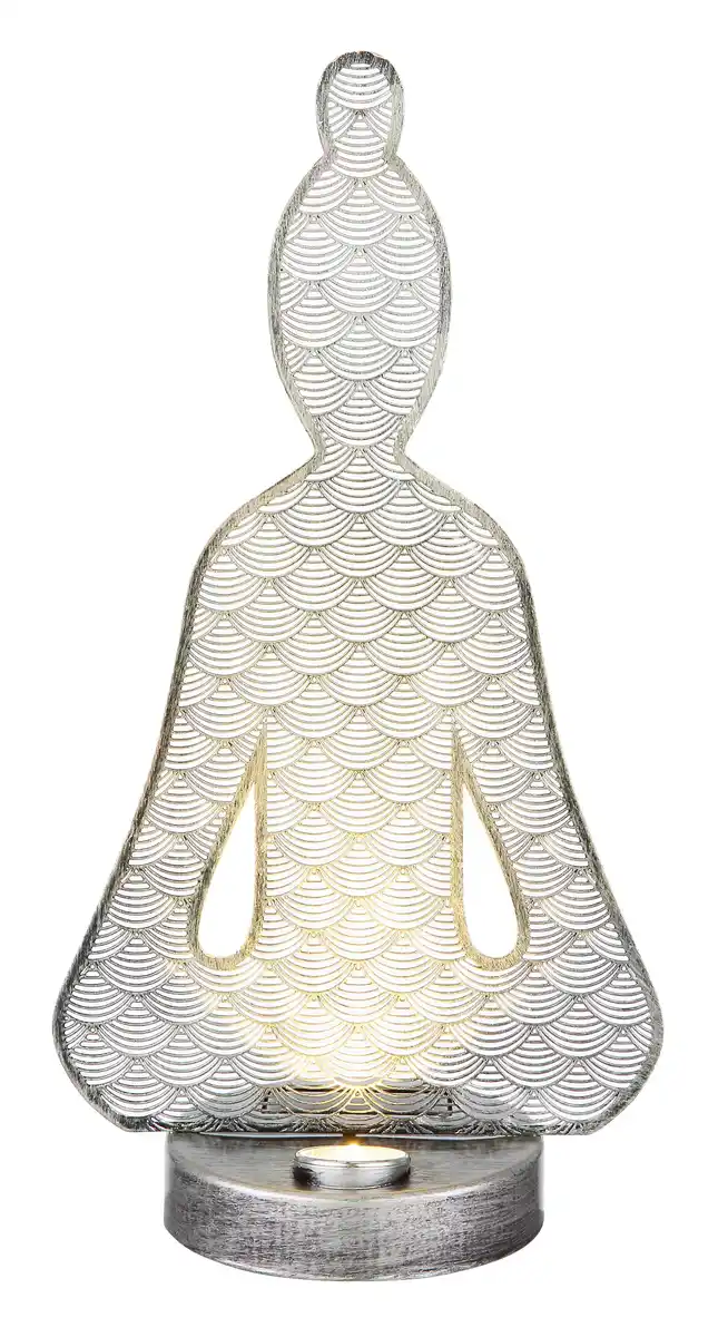 Bild 1 von Solarleuchte Metall Antik Silberfarben max. 0,06 W, Schwarz, Transparent