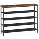 Bild 1 von Regal Dunkelbraun/ Schwarz ca. 120x88,5x29 cm, Schwarz, Dunkelbraun