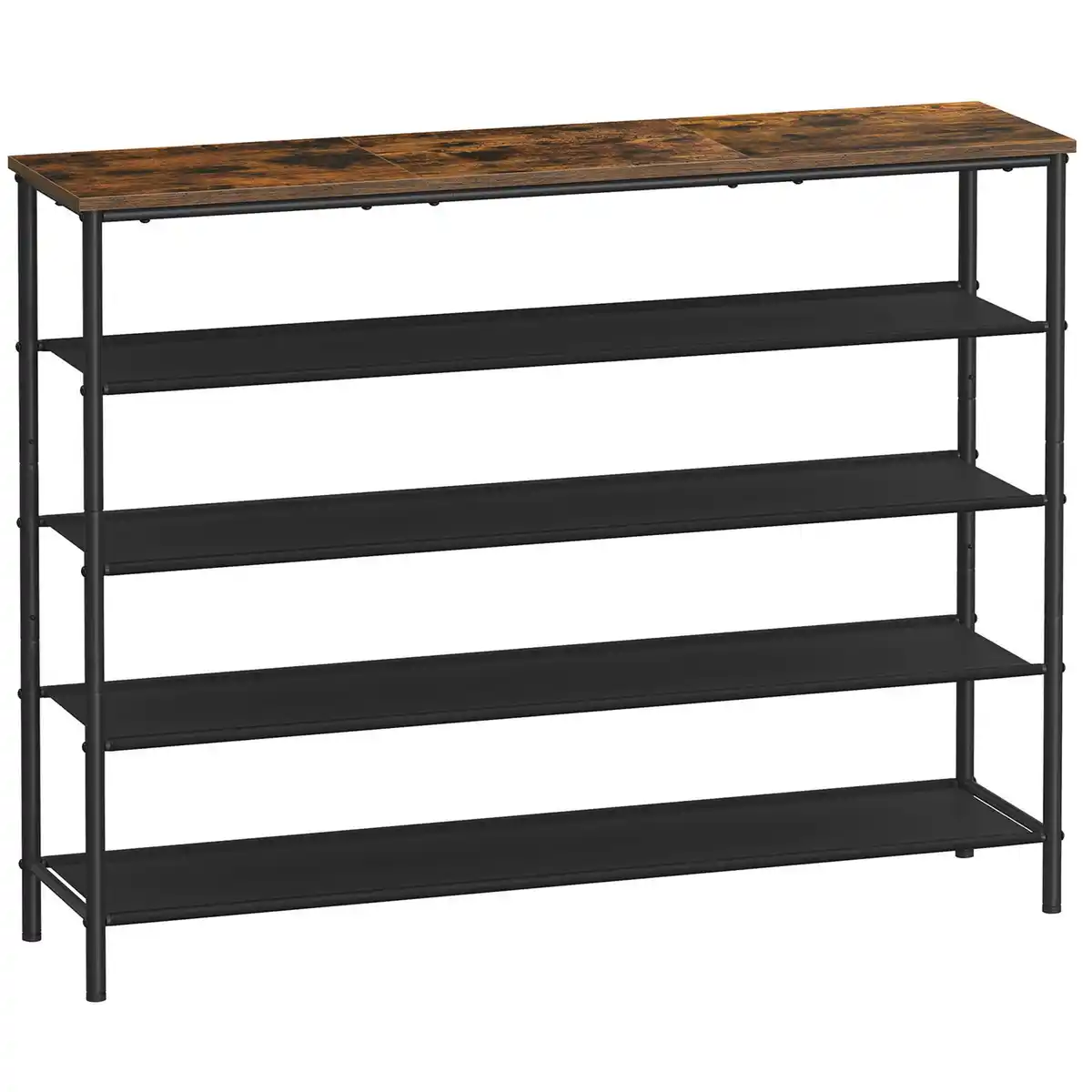 Bild 1 von Regal Dunkelbraun/ Schwarz ca. 120x88,5x29 cm, Schwarz, Dunkelbraun