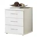 Bild 1 von Xora Kommode, Weiß, Kunststoff, 3 Schublade(n) Schubladen, 46x55x40 cm, BQ - Bündnis für Qualität, Made in Germany, DIN EN ISO 9001, Typenauswahl, Beimöbel erhältlich, Wohnzimmer, Kommoden & Si