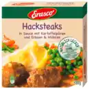 Bild 1 von Erasco Hacksteaks in Sauce mit Kartoffelpüree und Erbsen und Möhren 480g