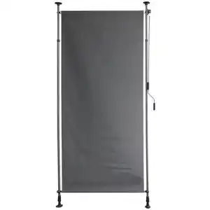 Sichtschutz, Anthrazit, Metall, Kunststoff, 120x316x270 cm, Sonnen- & Sichtschutz, Sichtschutz Garten, Paravents outdoor