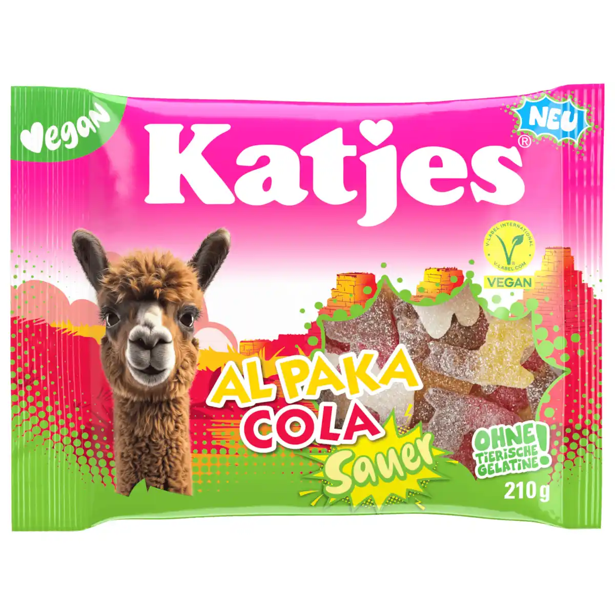 Bild 1 von Katjes Alpaka Cola Sauer vegan 210g