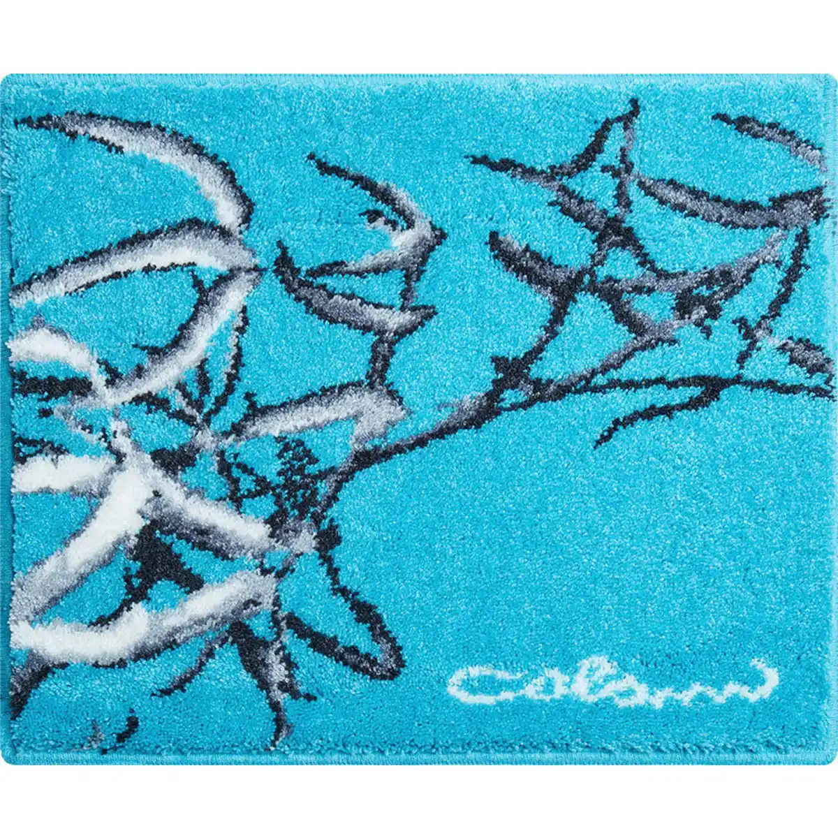 Bild 1 von Grund Bidet-Vorleger Colani 23, Türkis, Textil, Bäume, rechteckig, 50x60 cm, Oeko-Tex® Standard 100, Made in Europe, rutschfest, Badtextilien, Badematten