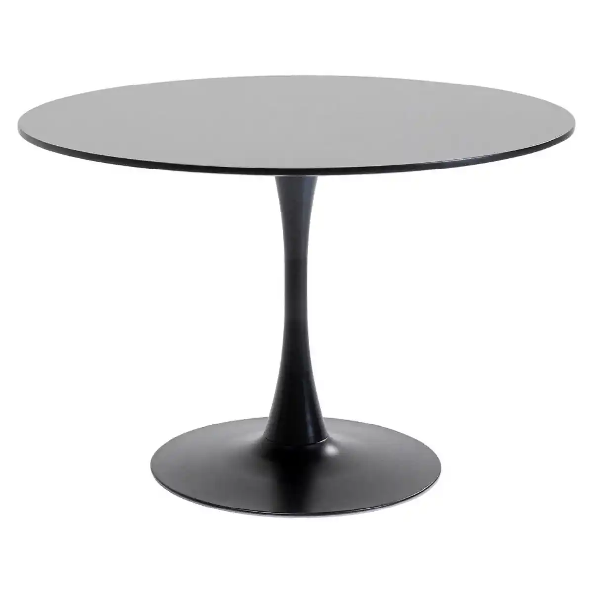 Bild 1 von Kare-Design Esstisch, Schwarz, Holzwerkstoff, rund, Säule, Bodenplatte, 110x74x110 cm, Variantenauswahl, Esszimmer, Tische, Esstische, Esstische rund