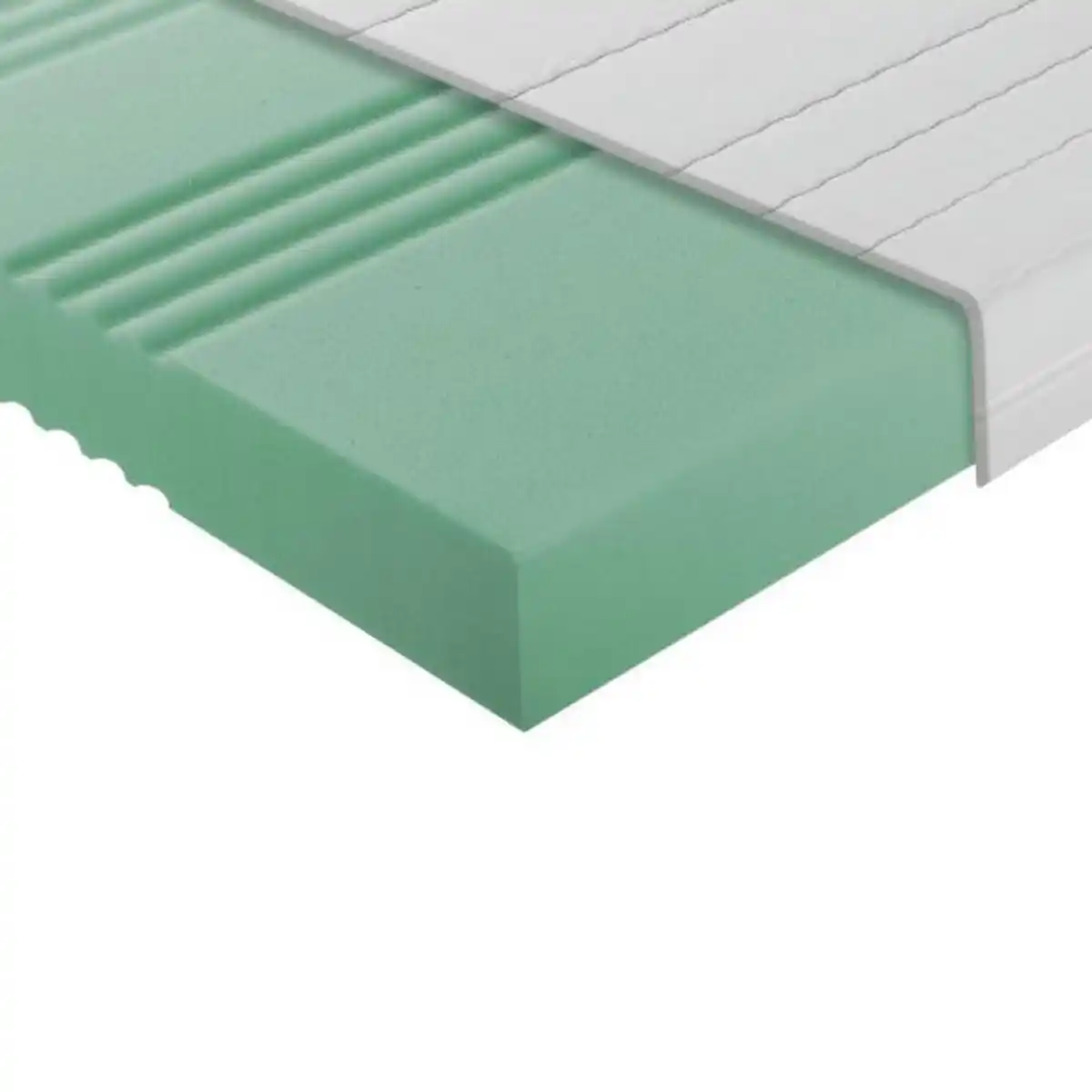 Bild 1 von Boxxx Kaltschaummatratze, Weiß, Textil, H3, 100x200 cm, Lga, Made in Germany, Oeko-Tex® Standard 100, Härtegradauswahl, Bezug abnehmbar/waschbar, Ober- und Unterseite versteppt, wendbar, für vers