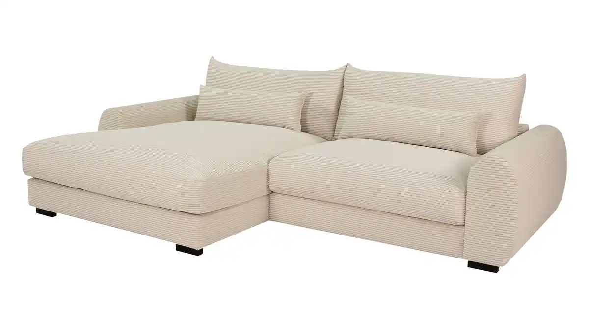 Bild 1 von Ecksofa creme Cord 265 x 180 cm OT links - MARK