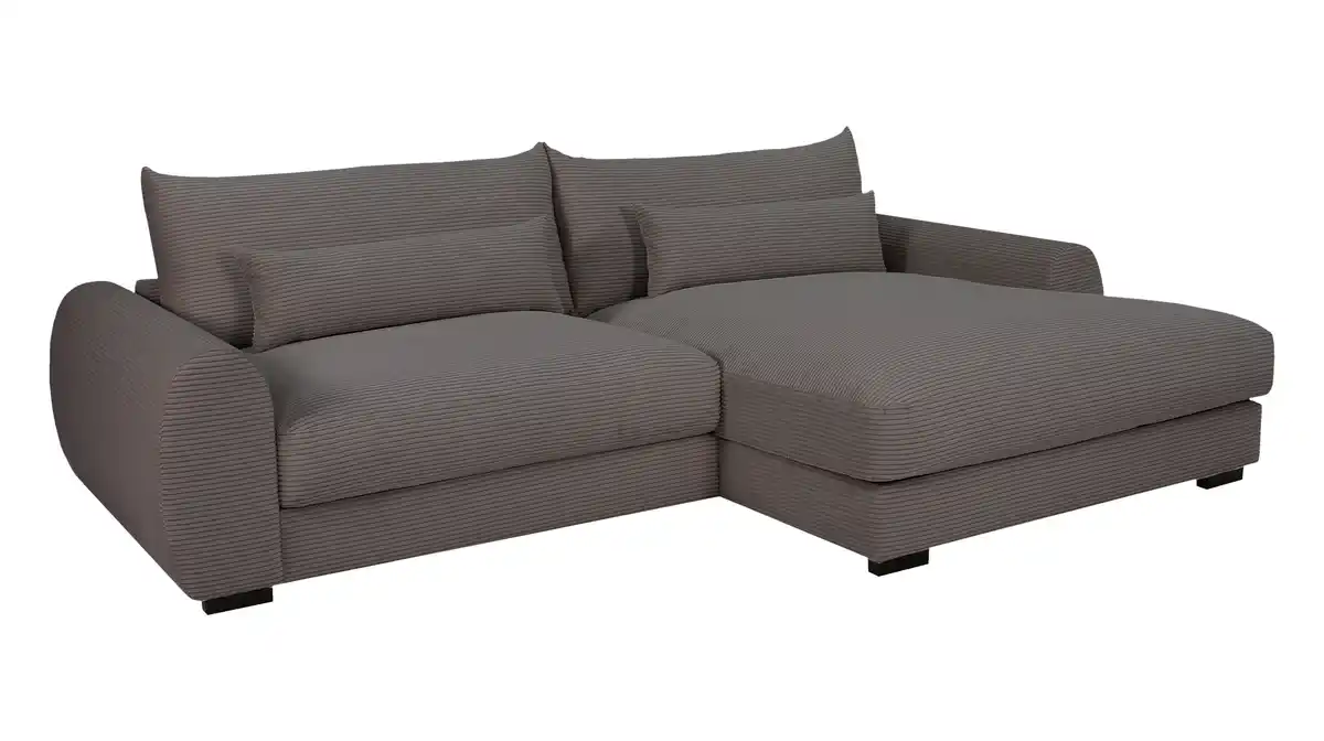 Bild 1 von Ecksofa grau Cord 265 x 180 cm OT rechts - MARK