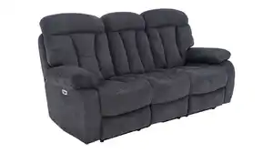 Einzelsofa 3-Sitzer anthrazit Microfaser - Relaxfunktion - NEVADA