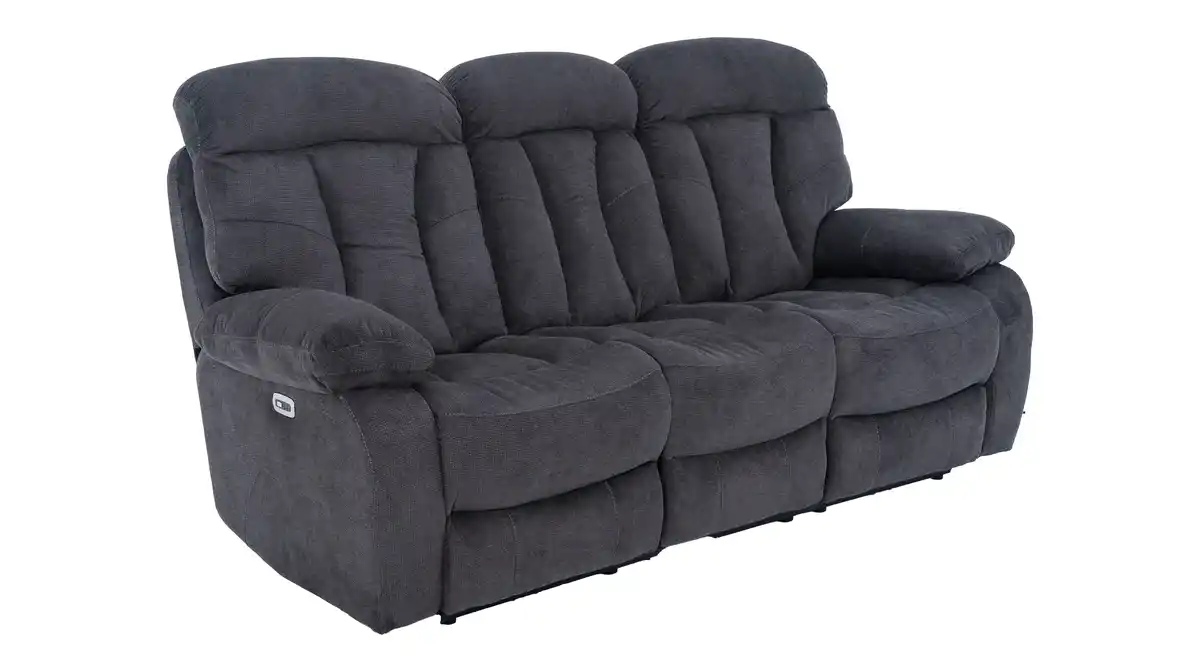Bild 1 von Einzelsofa 3-Sitzer anthrazit Microfaser - Relaxfunktion - NEVADA