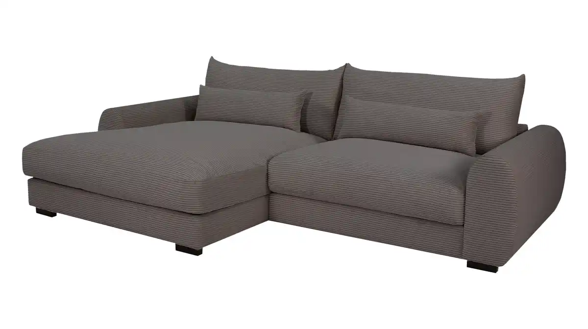 Bild 1 von Ecksofa grau Cord 265 x 180 cm OT links - MARK