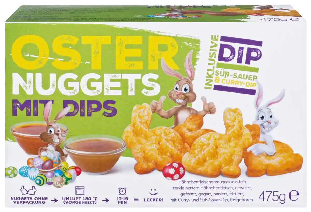 Bild 1 von Oster-Nuggets mit Dips, 475-g-Packg.