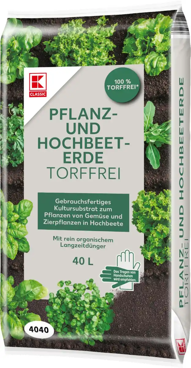 Bild 1 von K-CLASSIC Pflanz- und Hochbeeterde, 40-l-Packg.