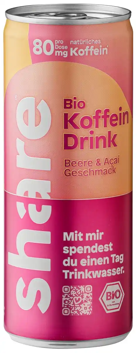 Bild 1 von SHARE Bio-Koffein-Drink, 0,25-l-Dose
