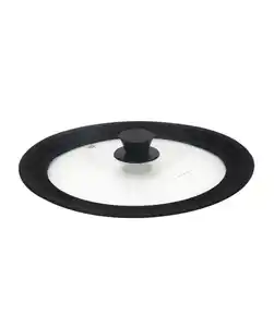 Universal-Glasdeckel für Töpfe und Pfannen, schwarz
