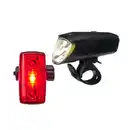 Bild 1 von NEWCENTIAL® LED-Fahrradleuchten-Set mit Notbremslichtfunktion, 2-teilig