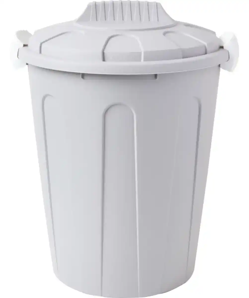 Bild 1 von Tonne mit Deckel, hellgrau