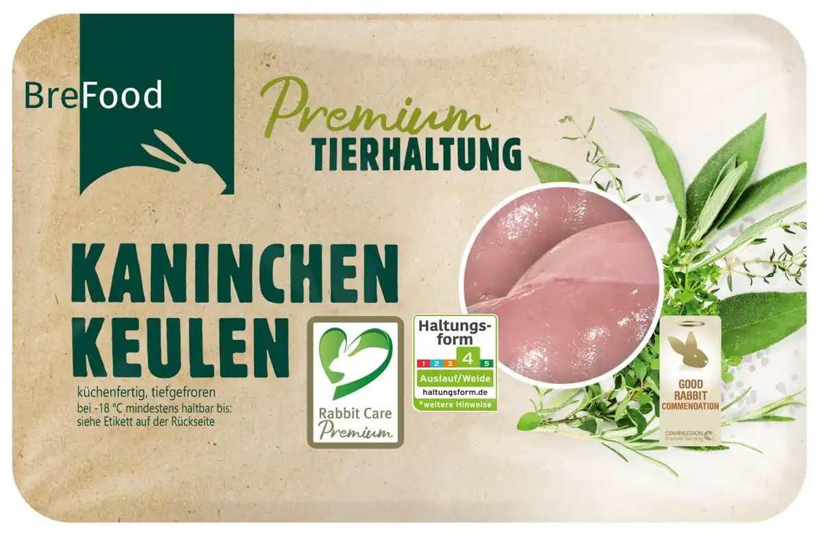 Bild 1 von BREFOOD Kaninchenteile oder -keulen, 1 - 1,250-kg-Packg.