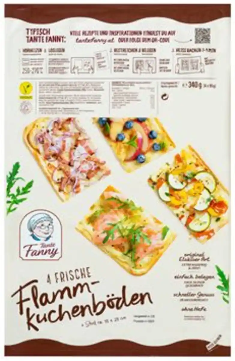Bild 1 von TANTE FANNY Flammkuchenböden, 4 St. = 340-g-Packg.