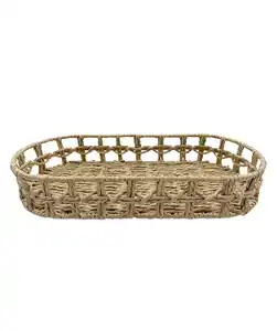 Geflochtenes Dekotablett, naturfarben