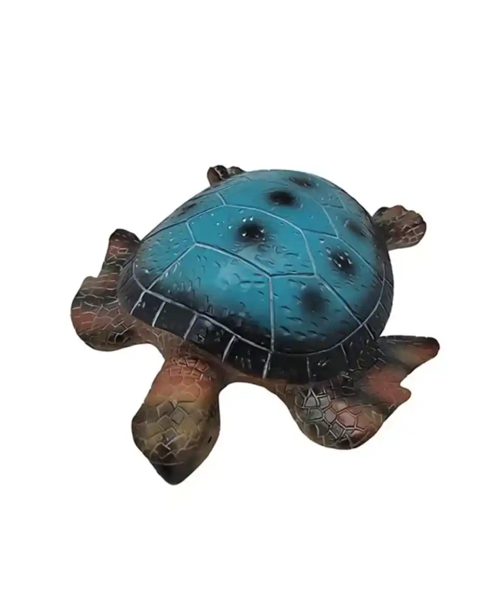 Bild 1 von Deko-Schildkröte schimmernd, blau