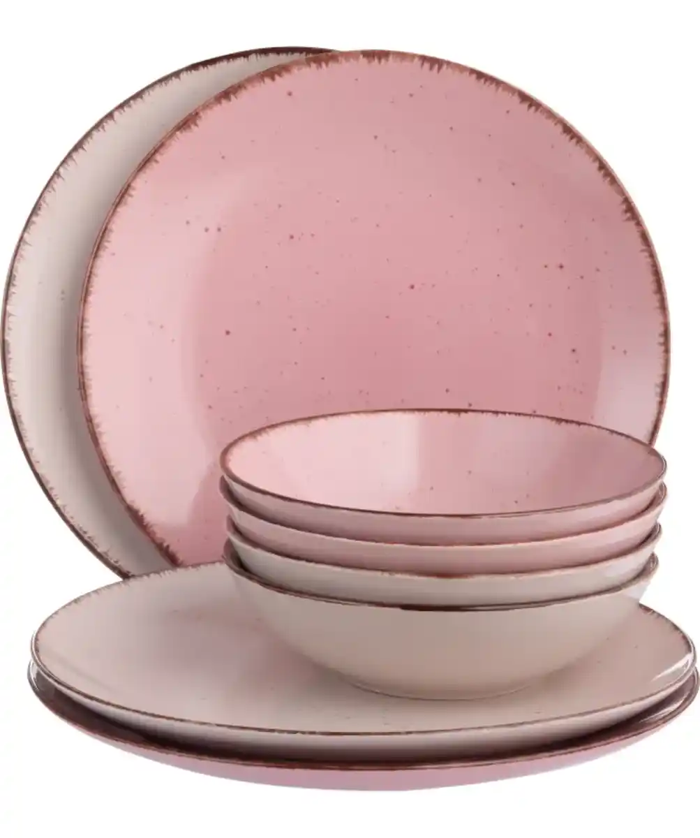 Bild 1 von Geschirrset "Natur Look", rosa