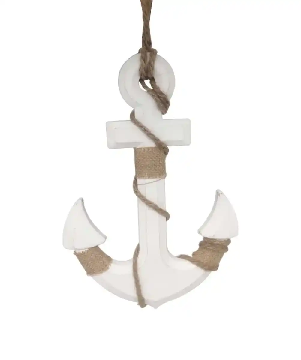 Bild 1 von Deko-Anker maritim, weiß