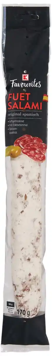 Bild 1 von K-FAVOURITES Fuet-Salami span. Hartwurstspezialität, 170-g-Packg.