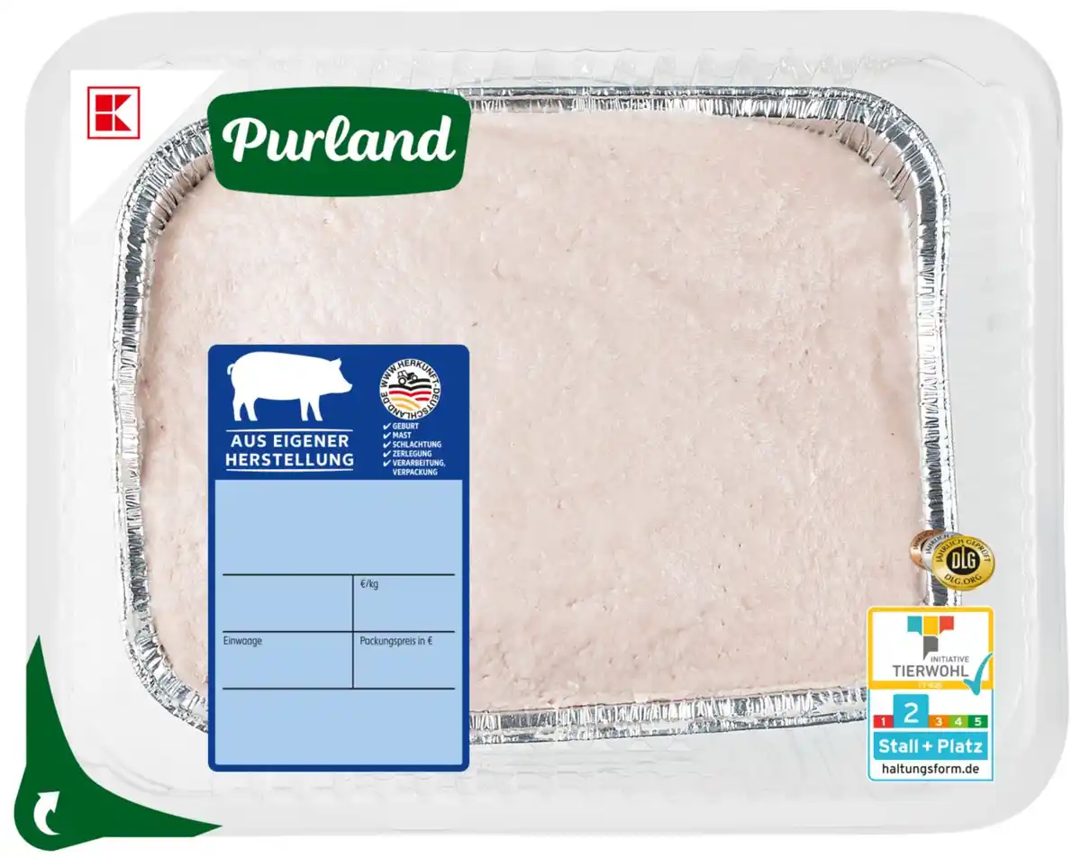 Bild 1 von K-PURLAND Bayerischer Leberkäse fein, 1-kg-Packg.