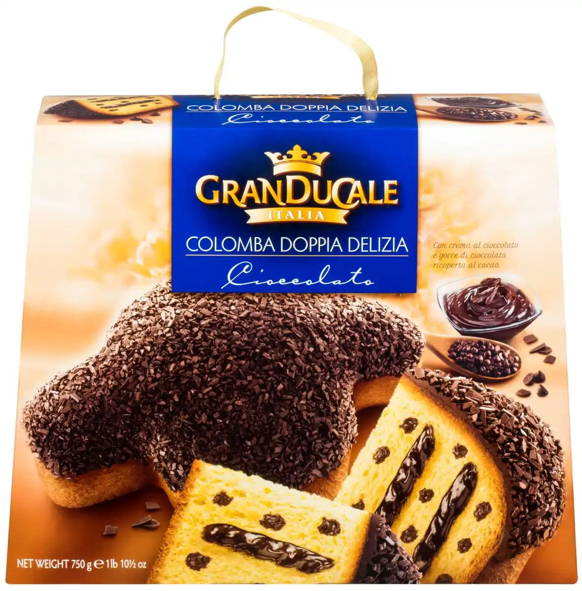 Bild 1 von GRAN DUCALE Colomba Doppia Delizia Cioccolato, 750-g-Packg.