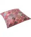 Bild 1 von Buntes Kissen, rot gemustert