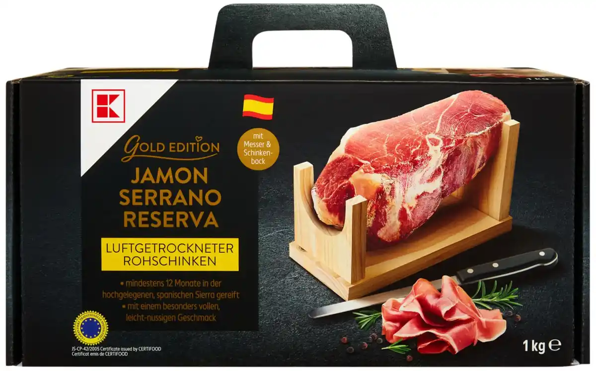 Bild 1 von K-GOLD EDITION Jamón Serrano Reserva, 1-kg-Stück
