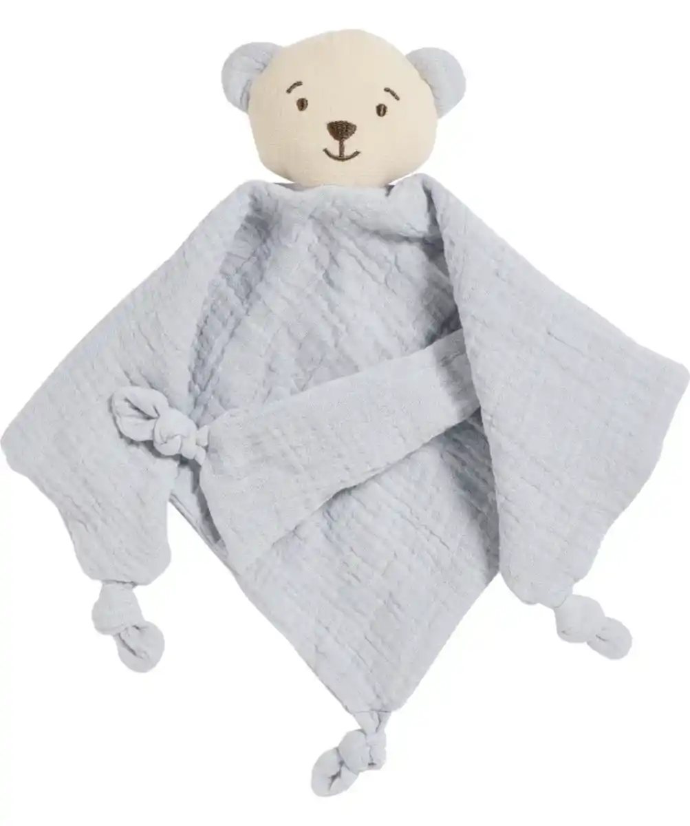 Bild 1 von Musselin-Schmusetuch, hellblau