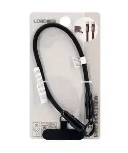 Handykette mit USB-C-Ladekabel, schwarz