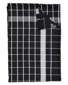 Madrid Geschirrtuch - Schwarz, Schwarz, One size