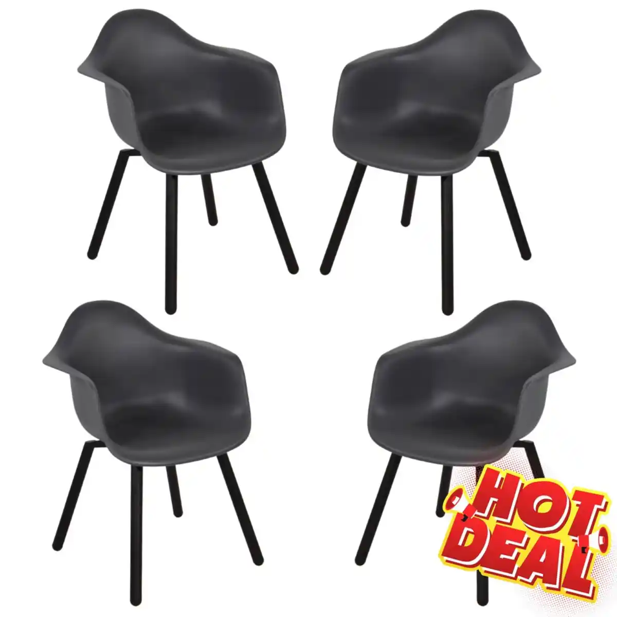 Bild 1 von Gartensessel-Set Montreux 4-teilig in Grau