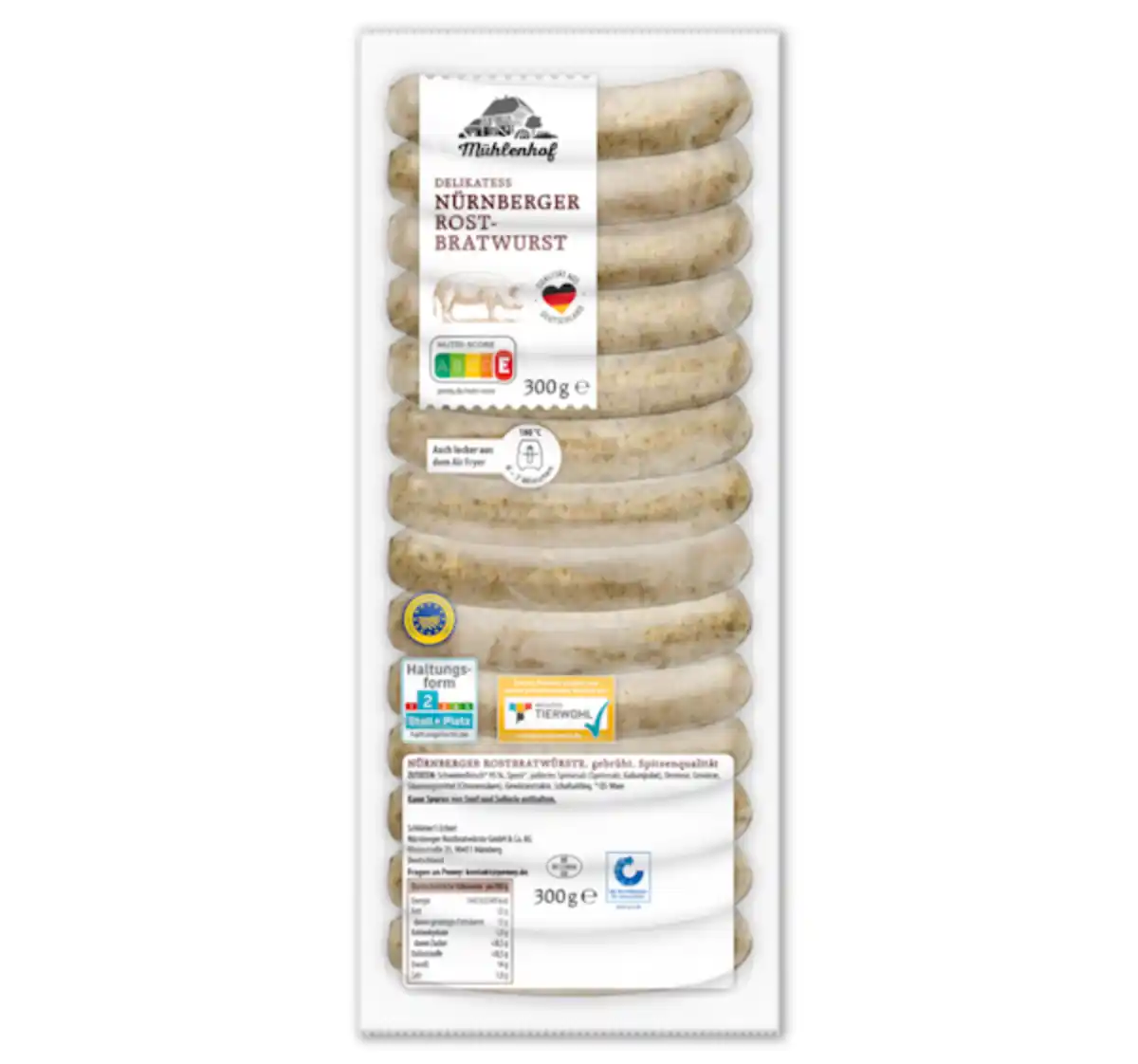 Bild 1 von MÜHLENHOF Nürnberger Rostbratwurst