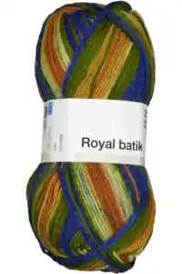 Royal batik Strickgarn - Blau, Blau, One size