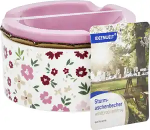 IDEENWELT Sturmaschenbecher Blumen