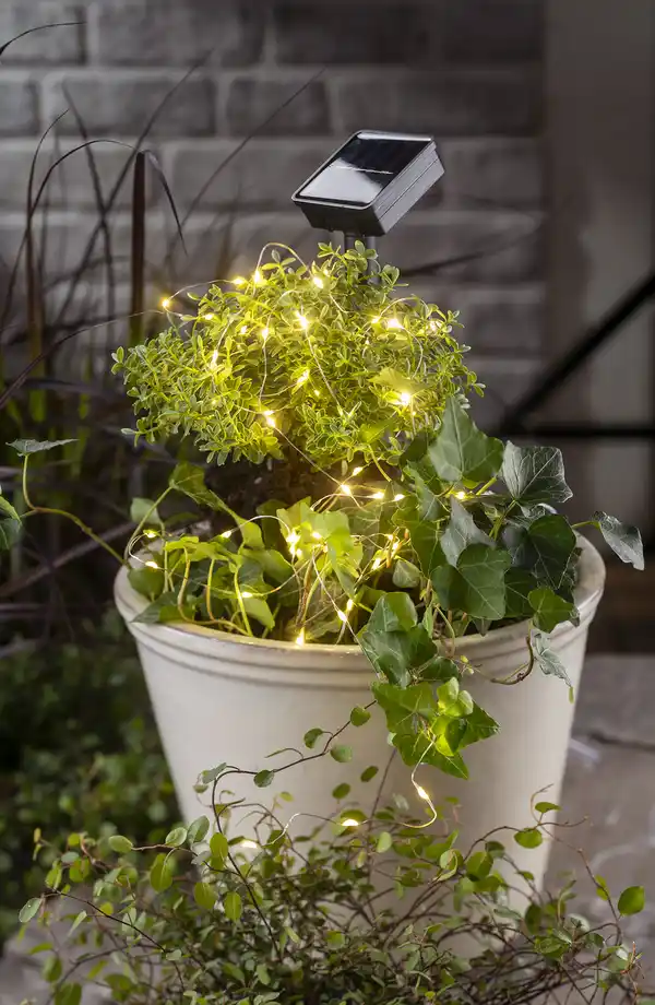 Bild 3 von IDEENWELT Solar-Metalldraht-Lichterkette