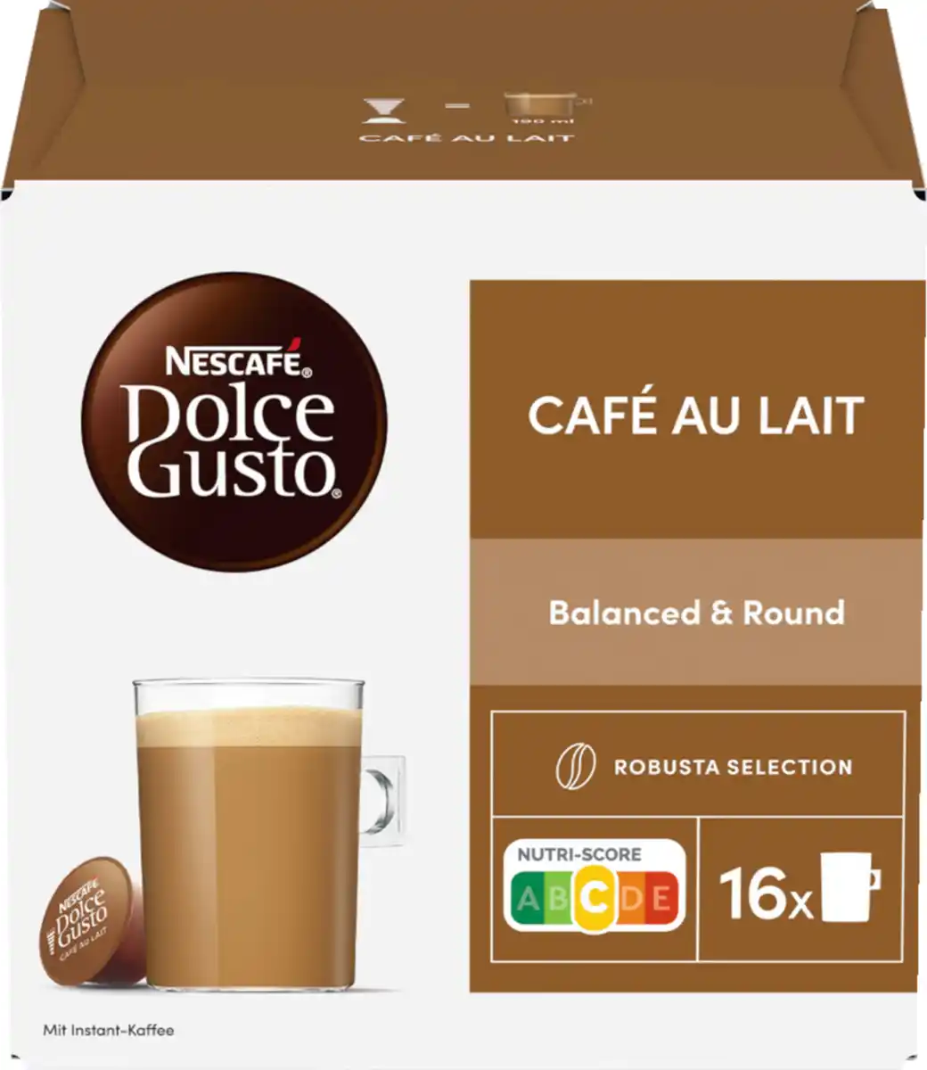 Bild 1 von Nescafé Dolce Gusto Café au Lait Kaffeekapseln, 160 g