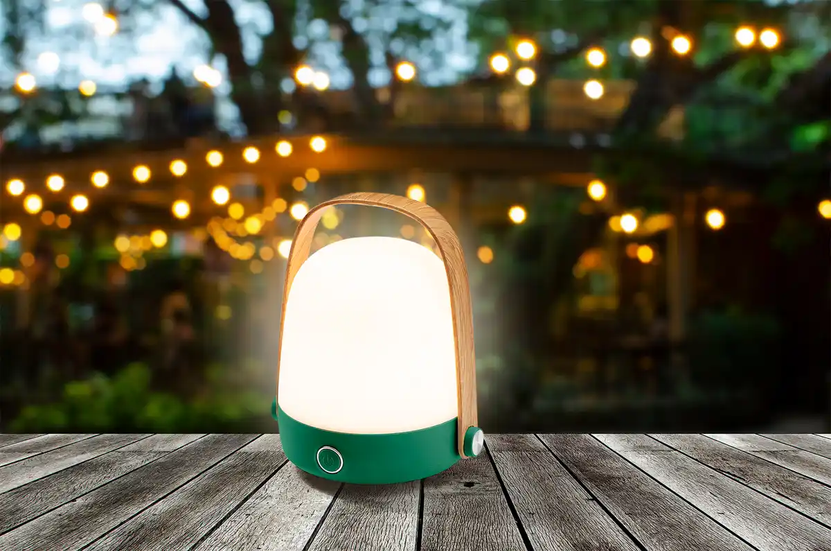 Bild 2 von IDEENWELT Outdoor Tischleuchte Grün